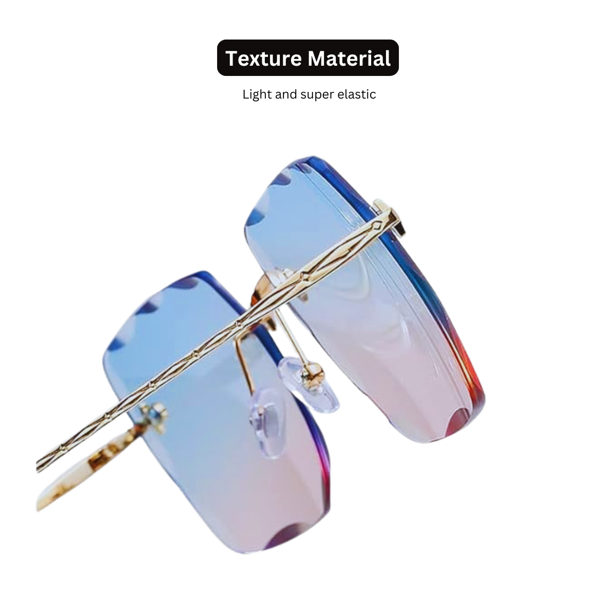 Blue Pink Sunglasses